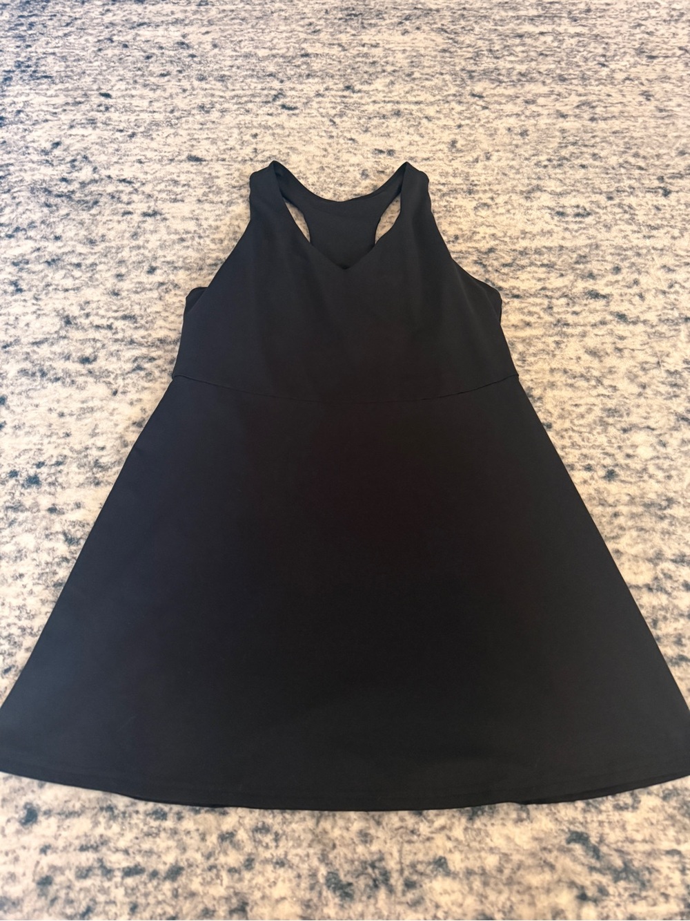 Fabletics Black Racerback A-Line Mini Dress